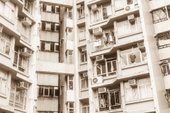 More apartment buildings.  Today is Sunday, which must be wash day, judging from the amount of laundry hanging on balconies.